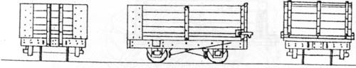 Dundas Models 4 Wheel End Door Open Wagon Kit DM36