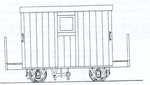 Dundas Models Festiniog Railway 4 Wheel Brake Van 2 Balcony Kit DM48