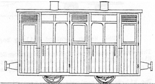 Dundas Models Festiniog Blaenau Style Planked 4 Wheel 1st/2nd Coach Kit DM63