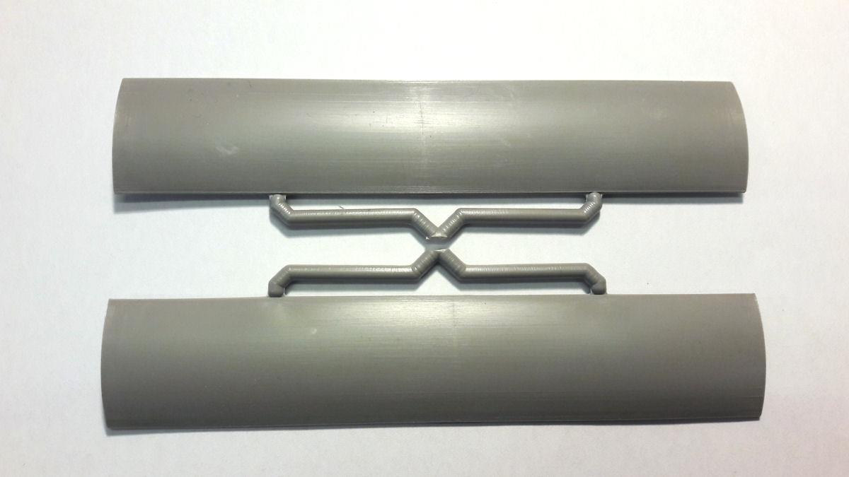 Dundas Models Narrow Gauge Coach Roofs (Pair) 130x25mm DMDP08