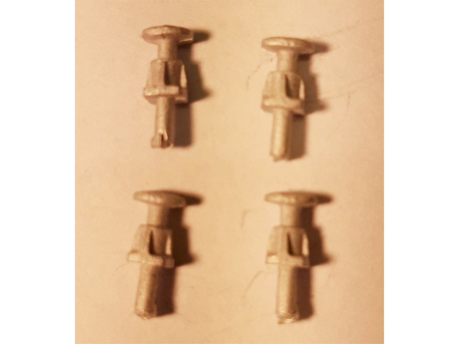 Dundas Models Talyllyn Railway Wagon White Metal Buffers (4) DMDP16