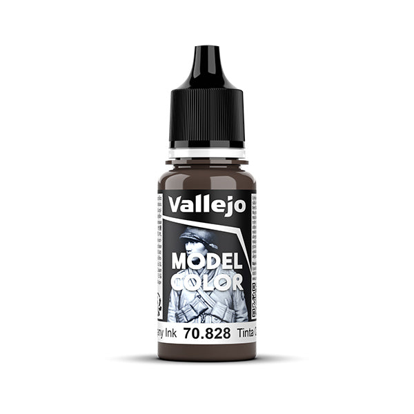 Vallejo Model Color 17ml Mahogany Ink 70.828