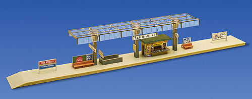 Faller Covered Platform with Kiosk Kit III FA120188