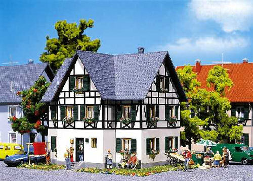 Faller Half Timbered Two Family House Kit III FA130259