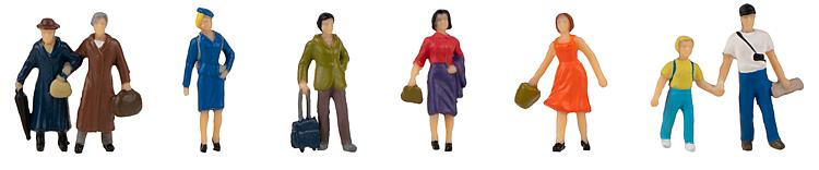 Faller Waiting Passengers (8) Figure Set FA151616