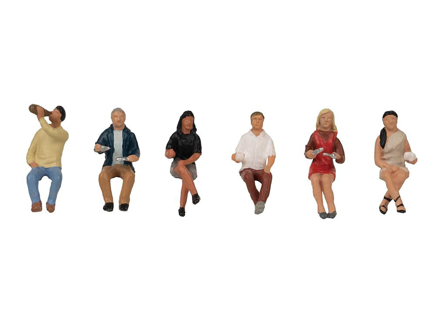 Faller Seated Diners (6) Figure Set FA151698