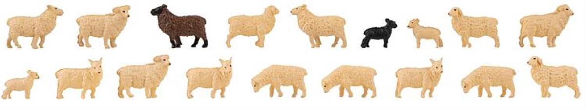 Faller Sheep (18) Figure Set FA151917