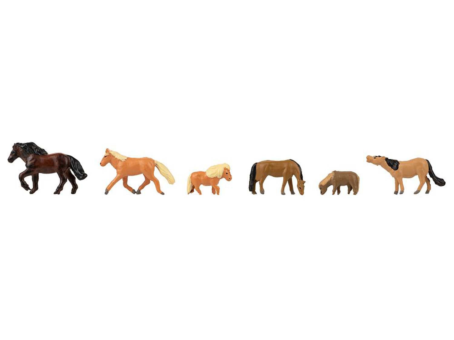Faller Horses and Ponies (6) Figure Set FA155910