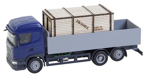 Faller Car System Scania R13 HL Flatbed Truck with Crate Load VI FA161597