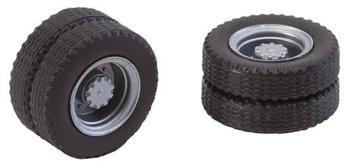 Faller Car System Two Wheels Twin Tyres and Lorry Rims FA163101
