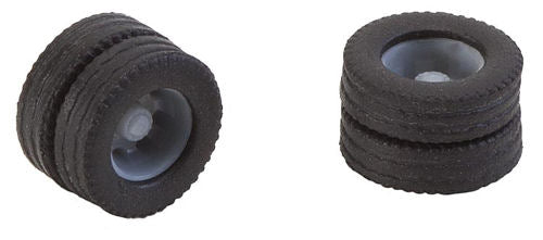 Faller Car System Two Wheels/Twin Tyres and Rims for 7.5t Lorries FA163111