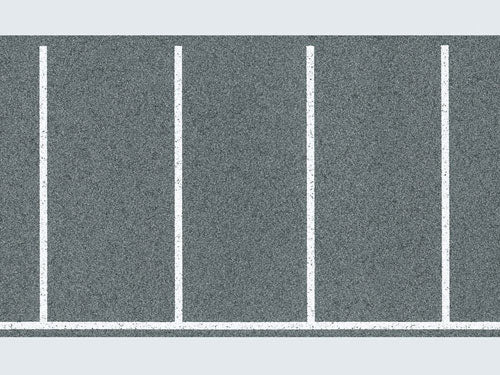 Faller Parking Space Sheet Rectangular Markings 1000x60mm FA170633