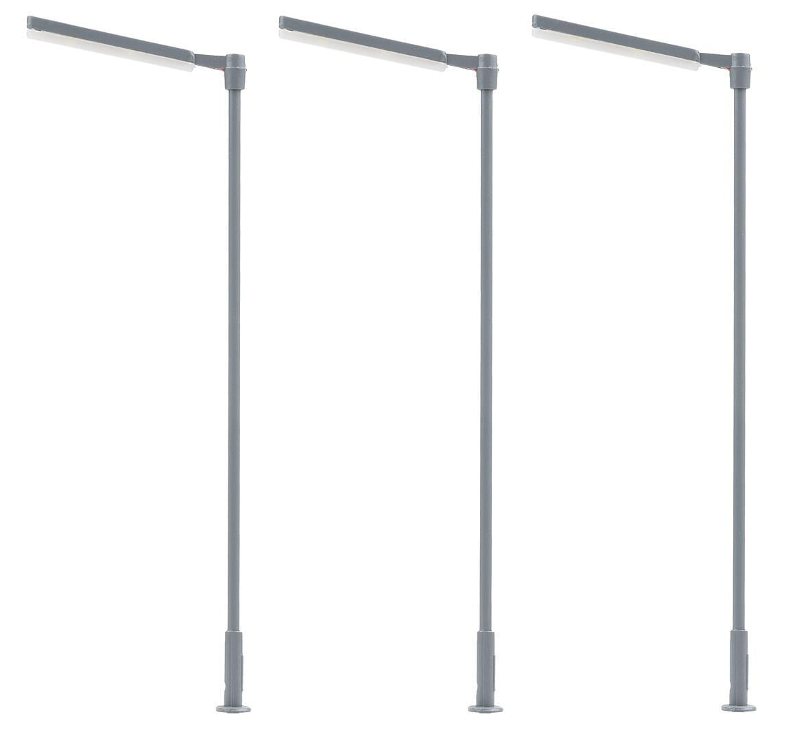Faller LED Straight Arm Street Light Cool White 95mm (3) FA180121