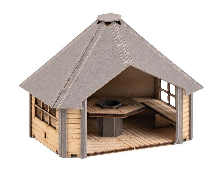 Faller Barbeque Hut Laser Cut Kit V FA180311