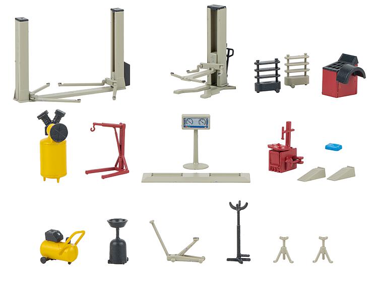 Faller Auto Workshop Equipment Kit IV FA180356