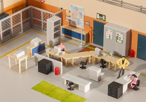 Faller Office Furnishings Kit IV FA180454