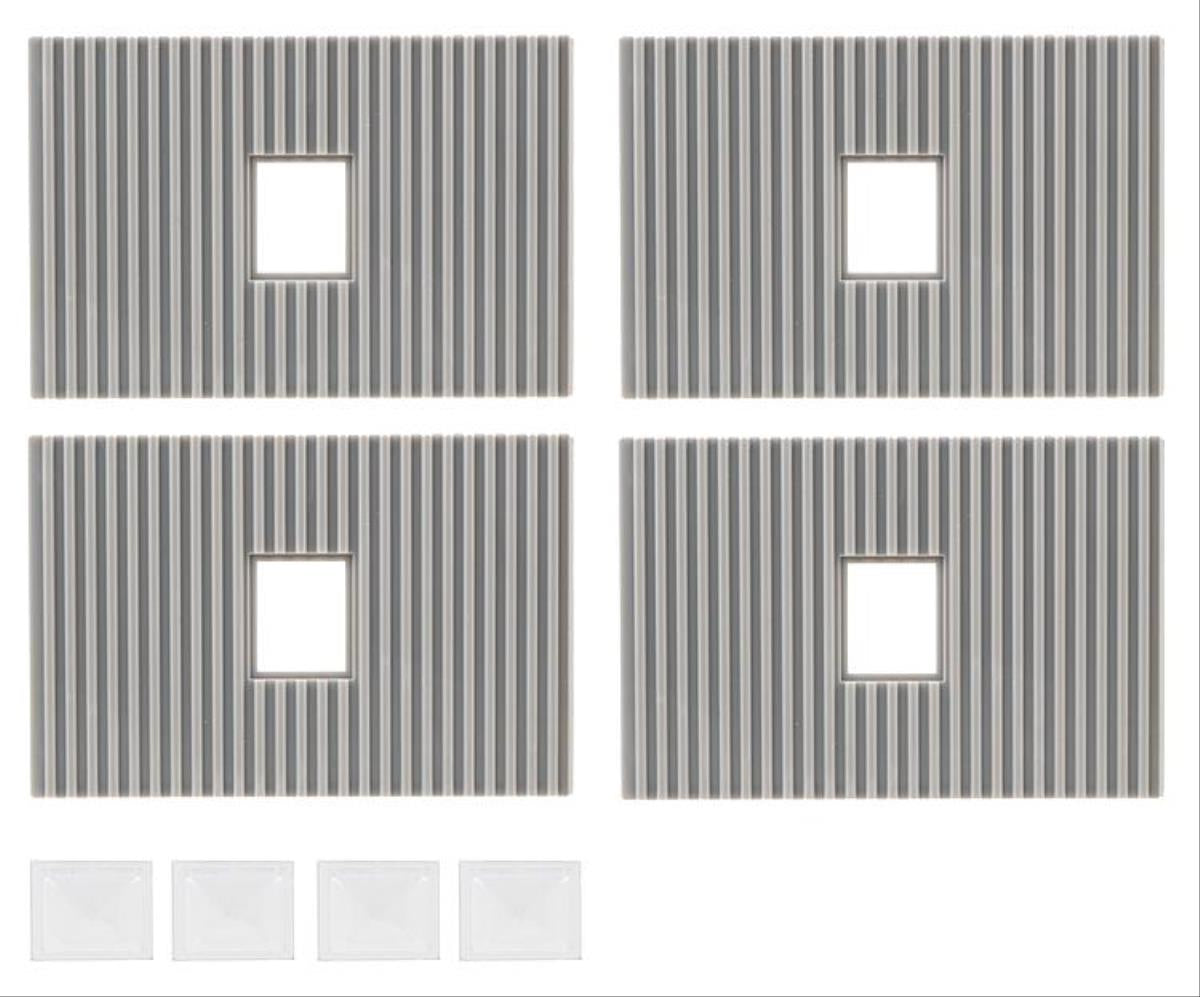 Faller Industrial Building Roof Parts w/Skylights (4) Kit FA180888
