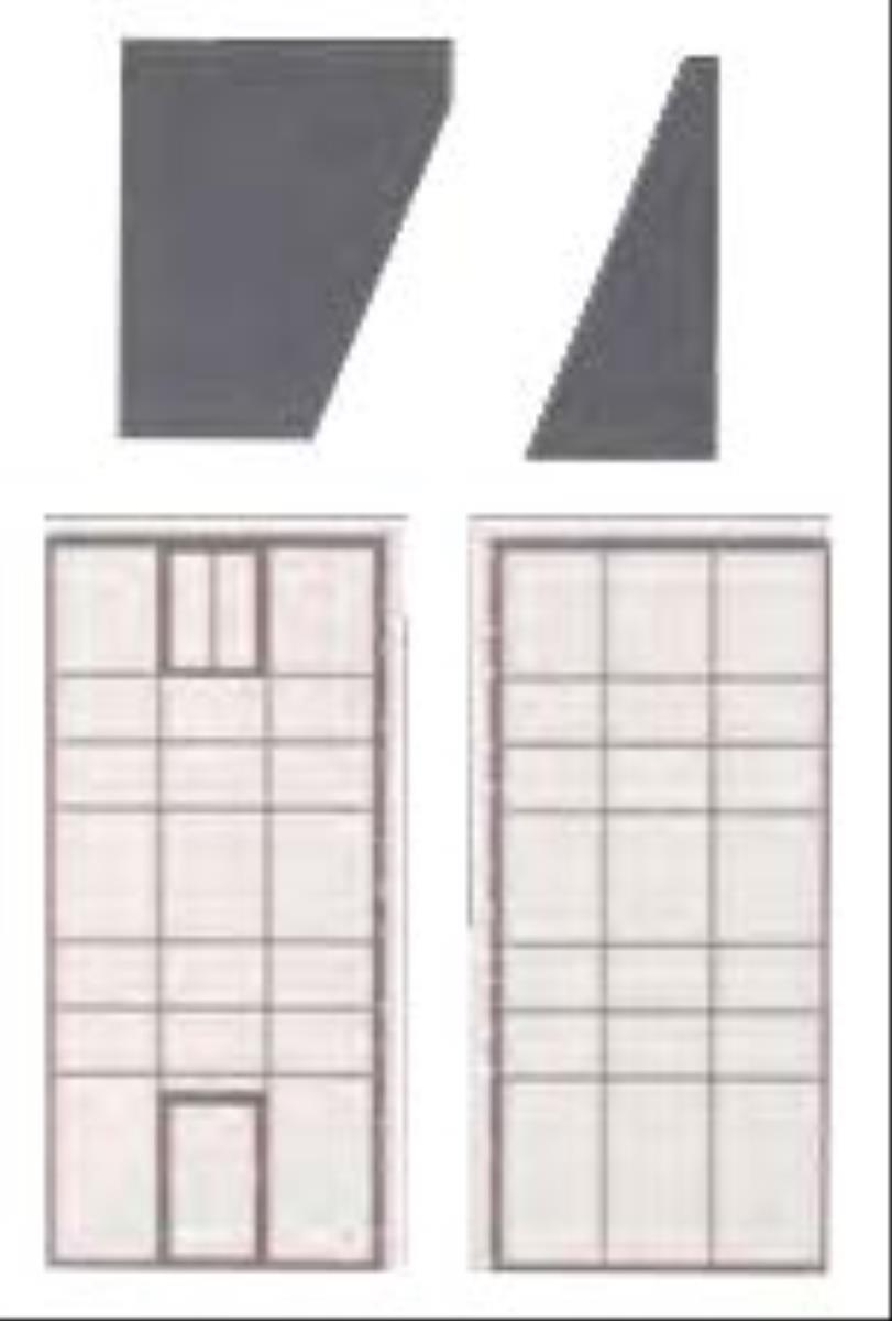Faller Industrial Building Glass Corner Elements Kit VI FA180895