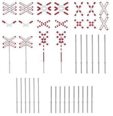 Faller Level Crossing Signs Kit III FA180949