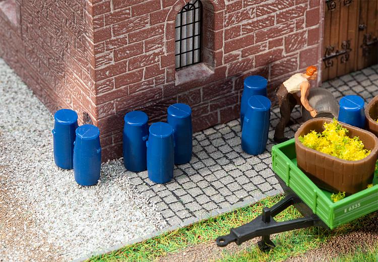 Faller Plastic Barrels (9) Kit FA180970