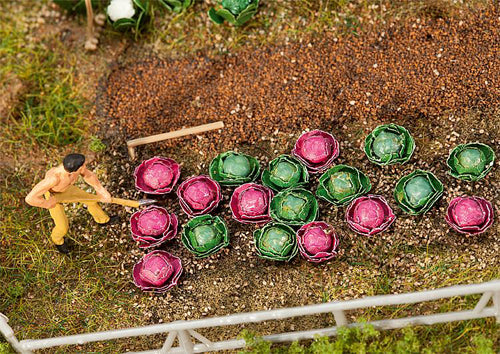 Faller White Cabbages (10) & Red Cabbages (10) FA181263