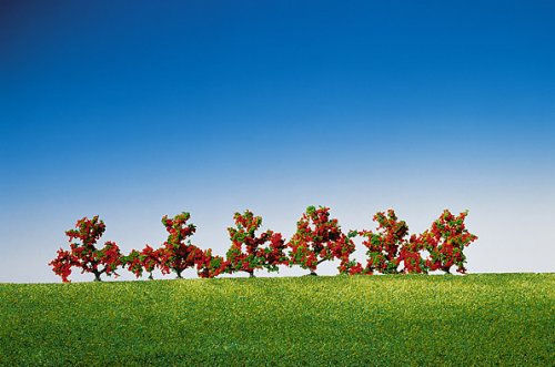 Faller Bushes Red Flowers 40mm (6) FA181476