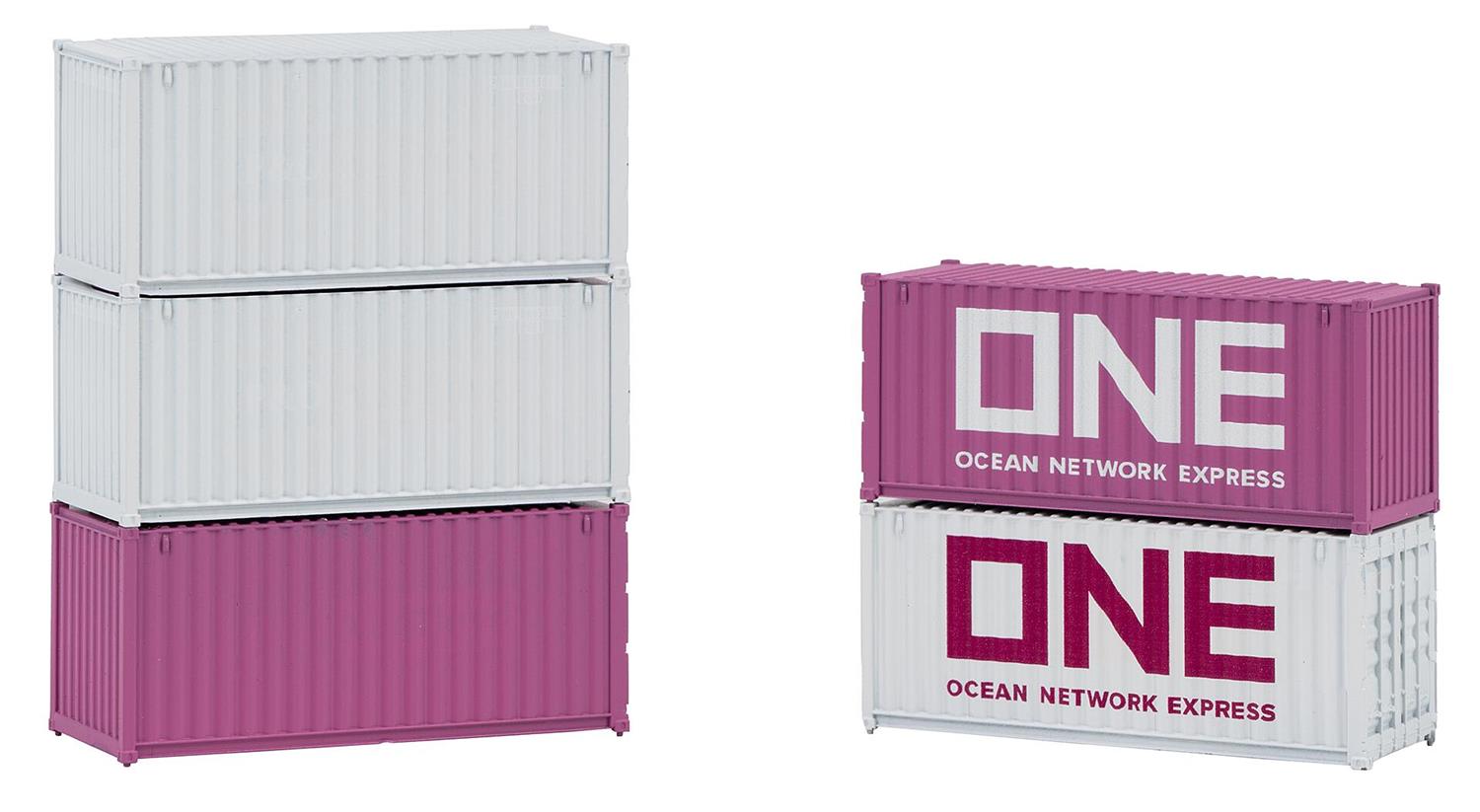 Faller 20' Container Set (5) ONE VI FA182052