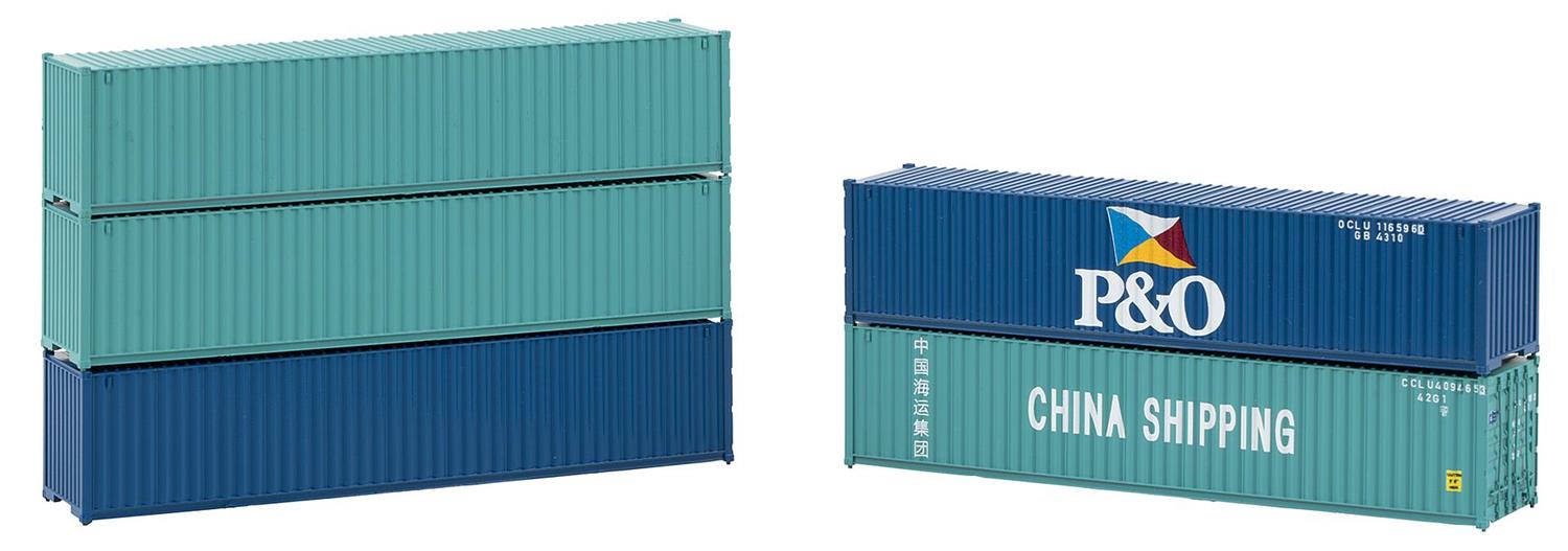 Faller 40' Container Set (5) IV FA182151