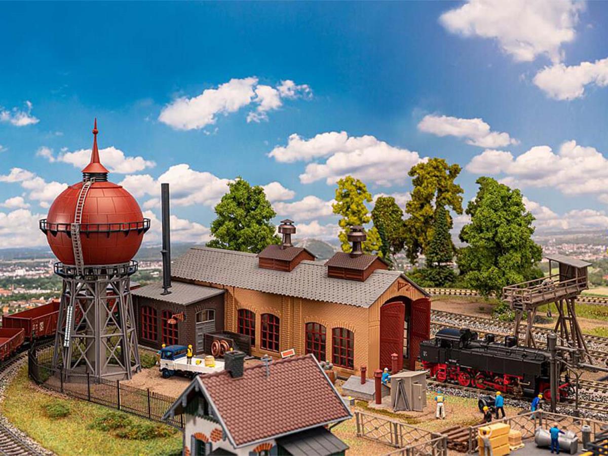 Faller Railway Maintenance Facility Kit Set FA190140