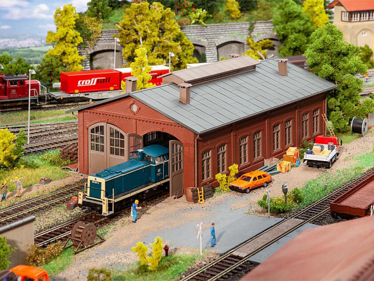 Faller Two Road Engine Shed Model of the Month Kit II FA191819