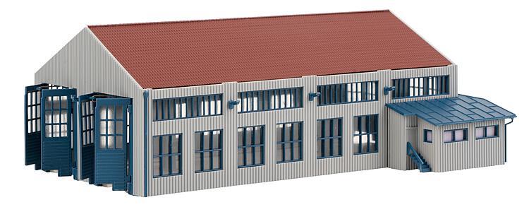 Faller Modern Two Road Engine Shed Kit V FA222107
