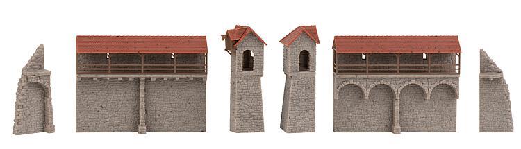 Faller Old Town Wall Set Kit III FA232170