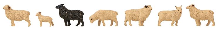Faller Sheep (7) with Sound Effects Module FA272801