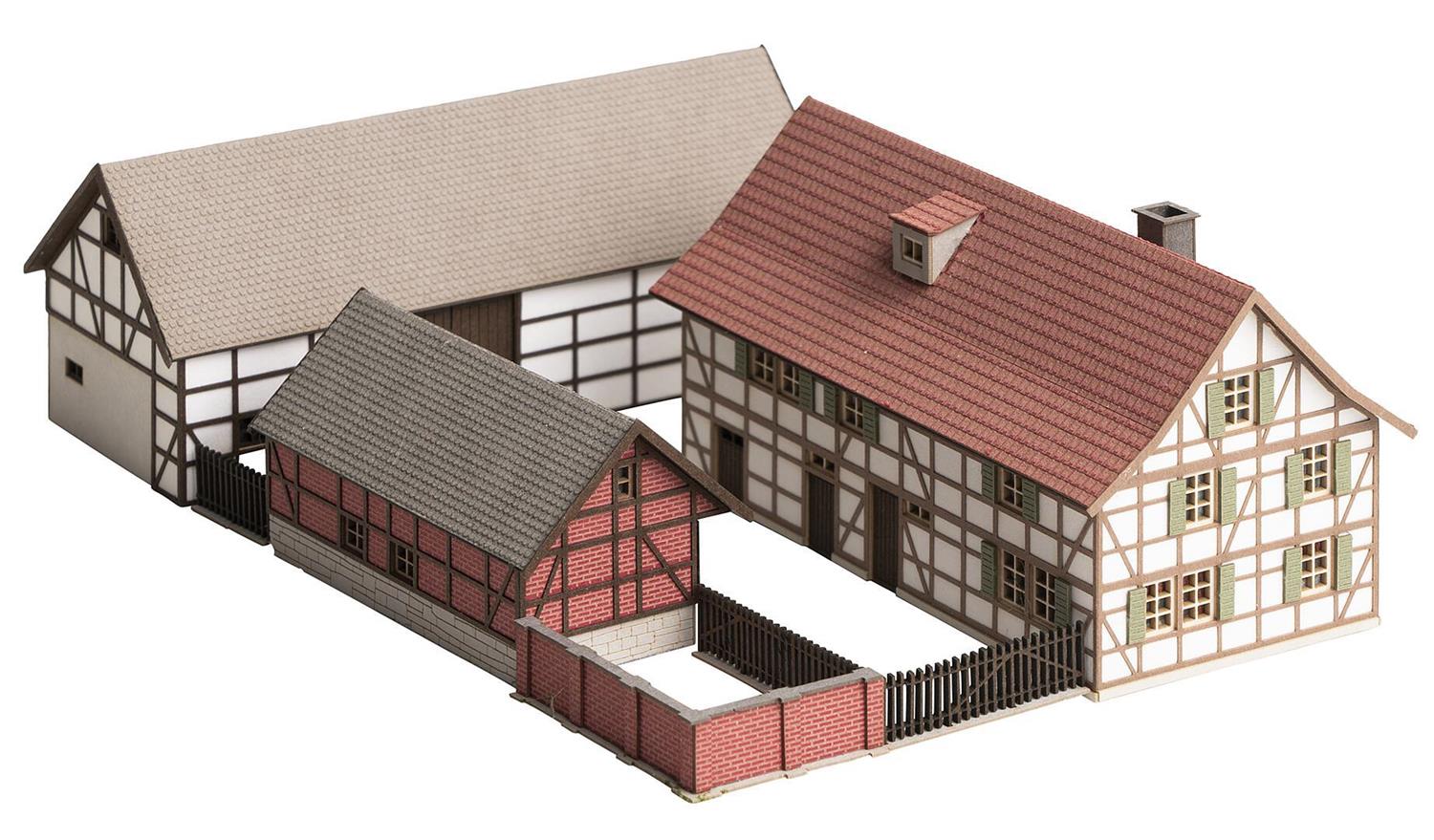 Faller Farm Complex 50yrs of Z Gauge Laser Cut Kit Set I FA282800