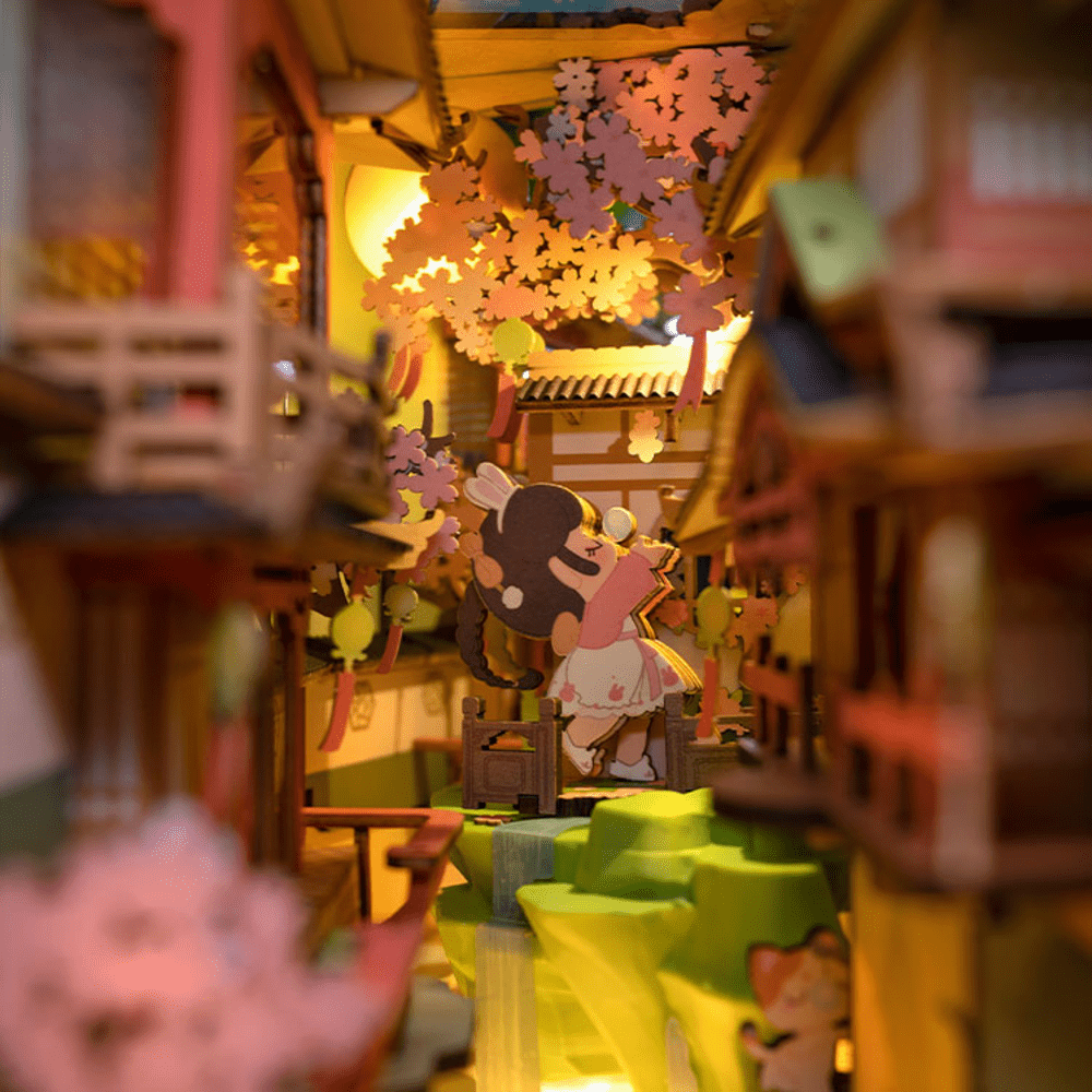 Rolife Falling Sakura Booknook Tgb05