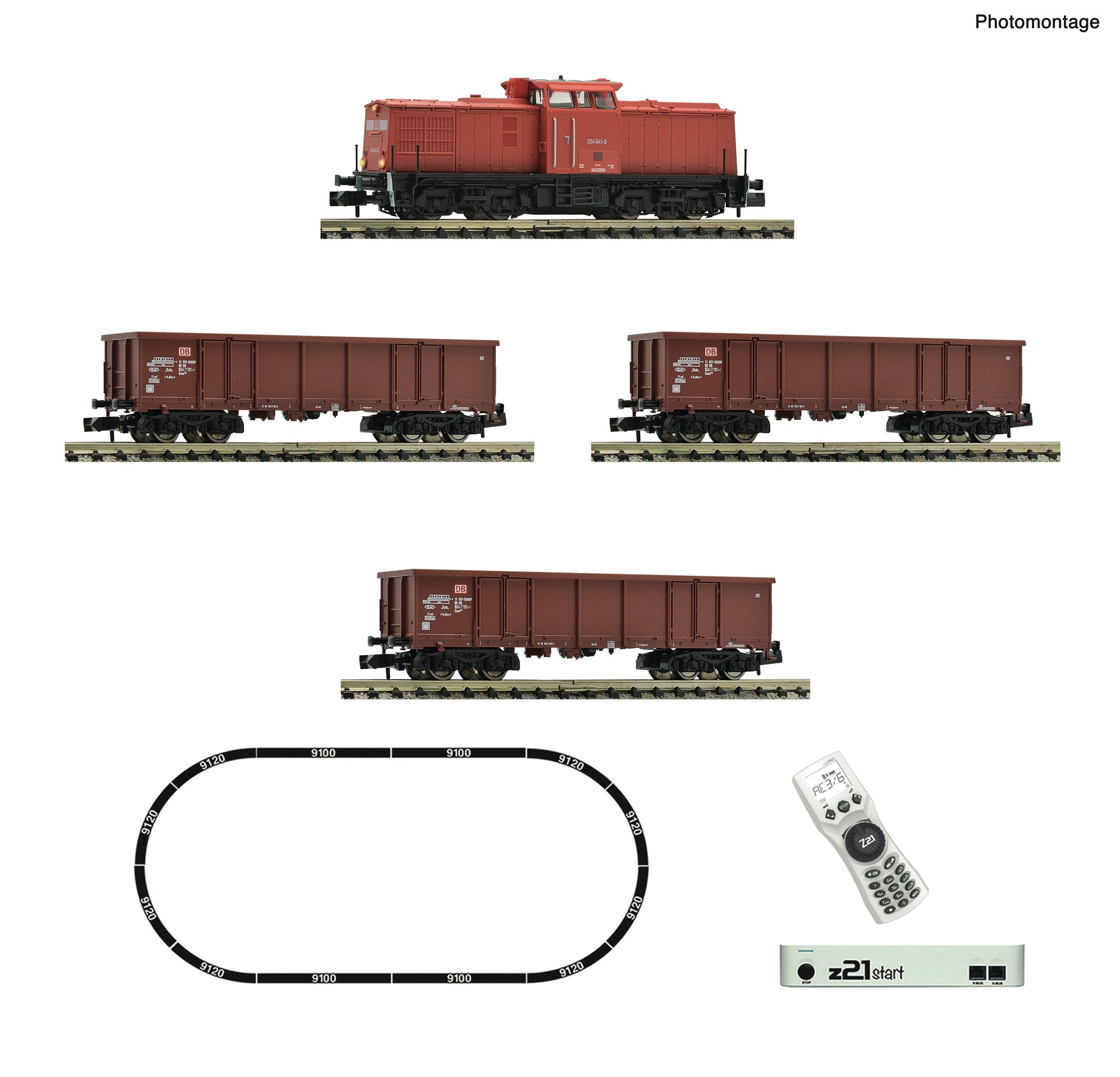 Fleischmann DBAG BR204 Diesel Freight Starter Set V (DCC-Fitted) FM5170005
