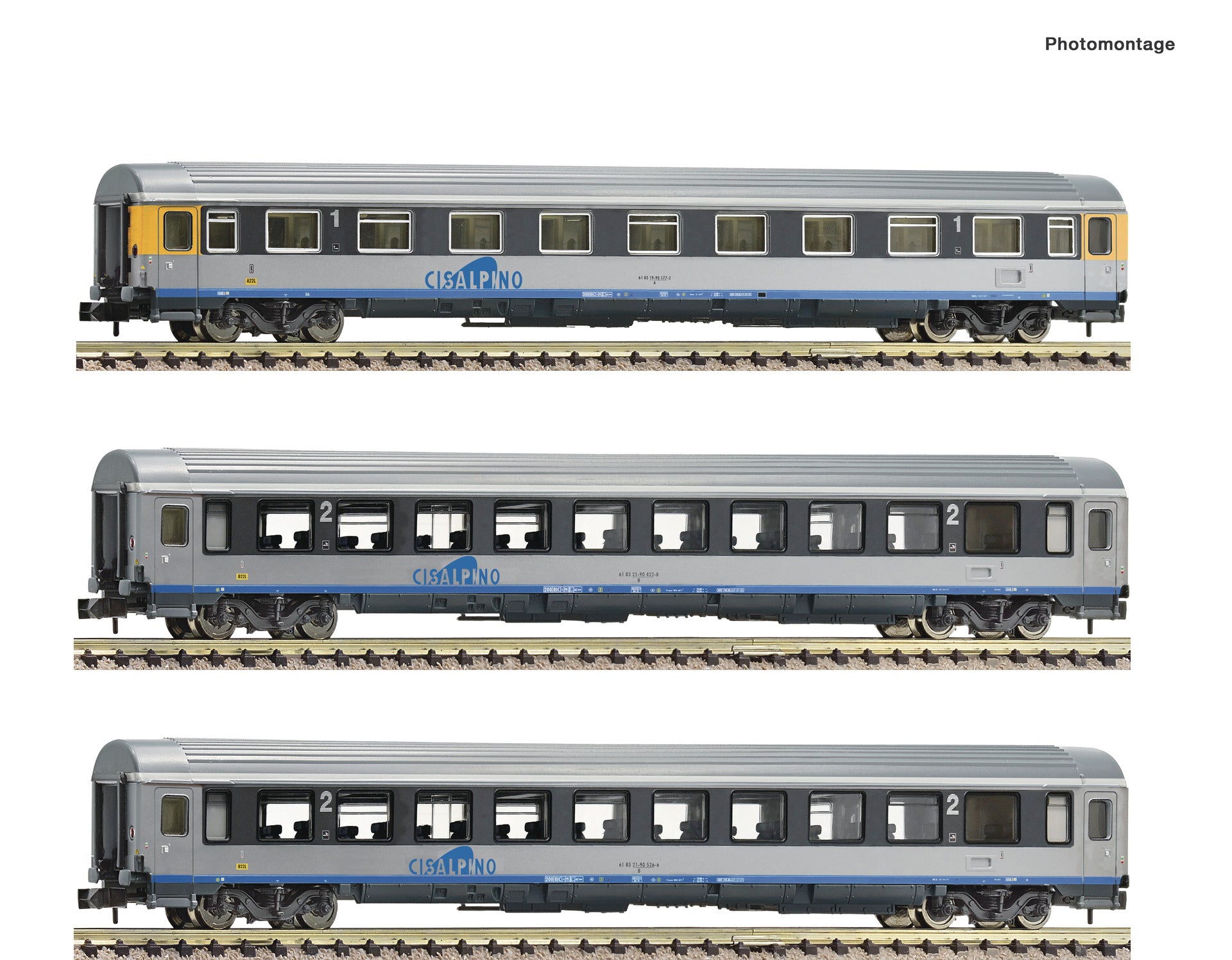 Fleischmann Cisalpino A/B/B Coach Set (3) V FM6260019