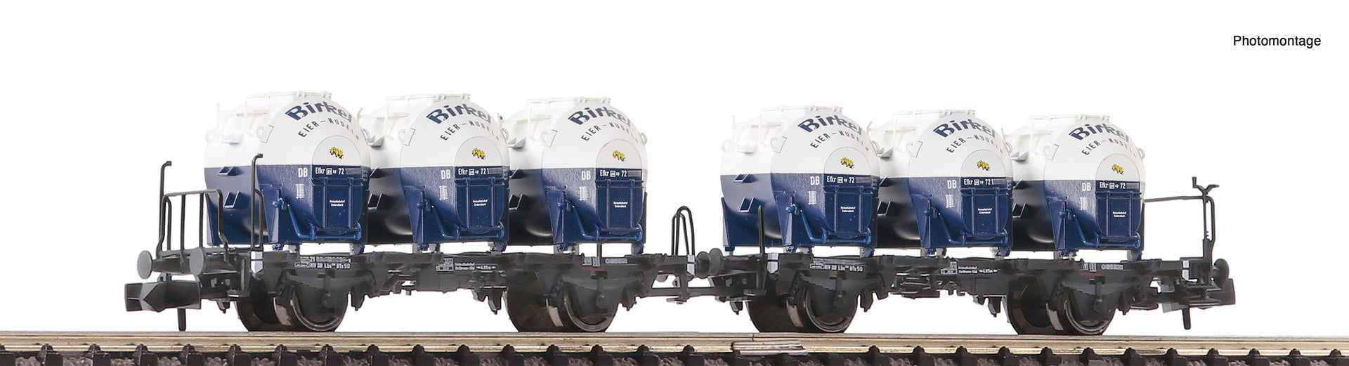 Fleischmann DB Laabkkmms Spherical Container Double Wagon III FM6660046