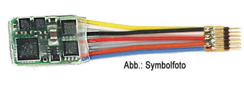 Fleischmann 6 Pin NEM651 35mm Wired DCC Decoder (Zimo MX622) FM685504