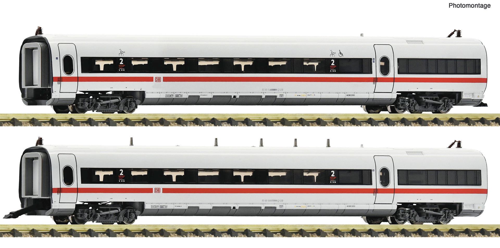 Fleischmann DBAG ICE-T Intermediate Coach Set (2) VI FM7760008