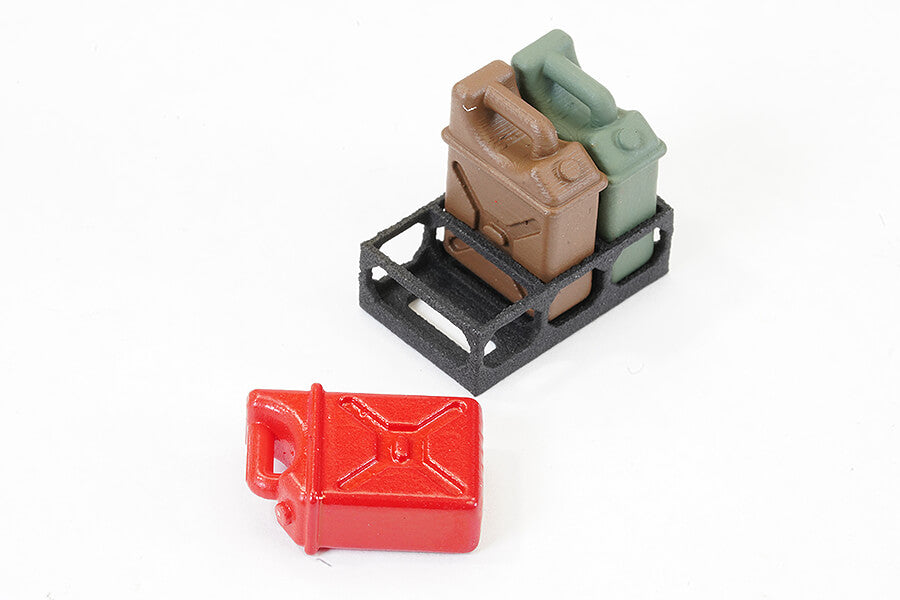 Fastrax 1/24Th Oil Tank Set With Base (3Pc) 14X9.8X5.4Mm