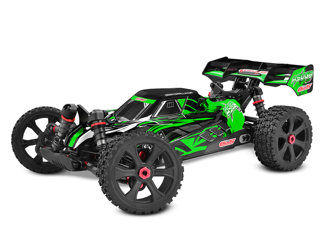 Corally Asuga Xlr 6S Roller Buggy Chassis - Green C-00488-G