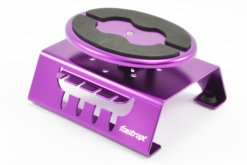Fastrax Purple Alum Locking Rotating Car Maintenance Stand W/Magnet FAST407P