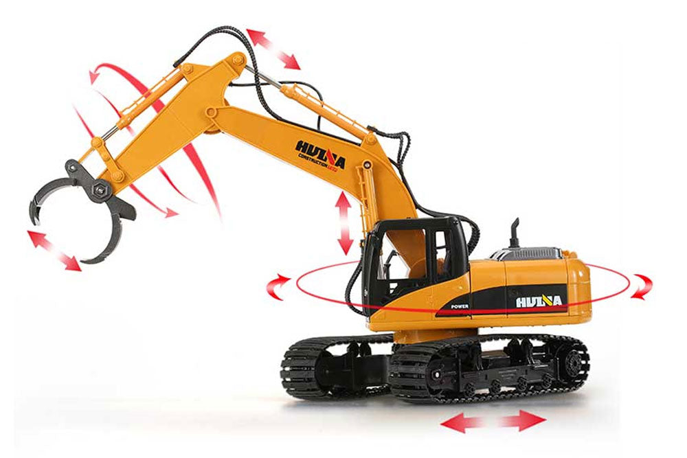 HUINA 1/14TH RC TIMBER GRABBER 2.4G 16CH w/DIE CAST GRAB