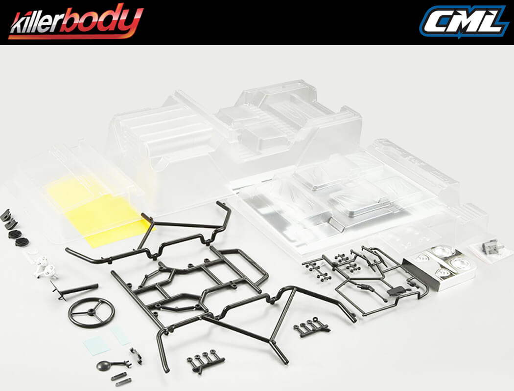KILLERBODY WARRIOR 1/10 CRAWLER CLEAR BODY