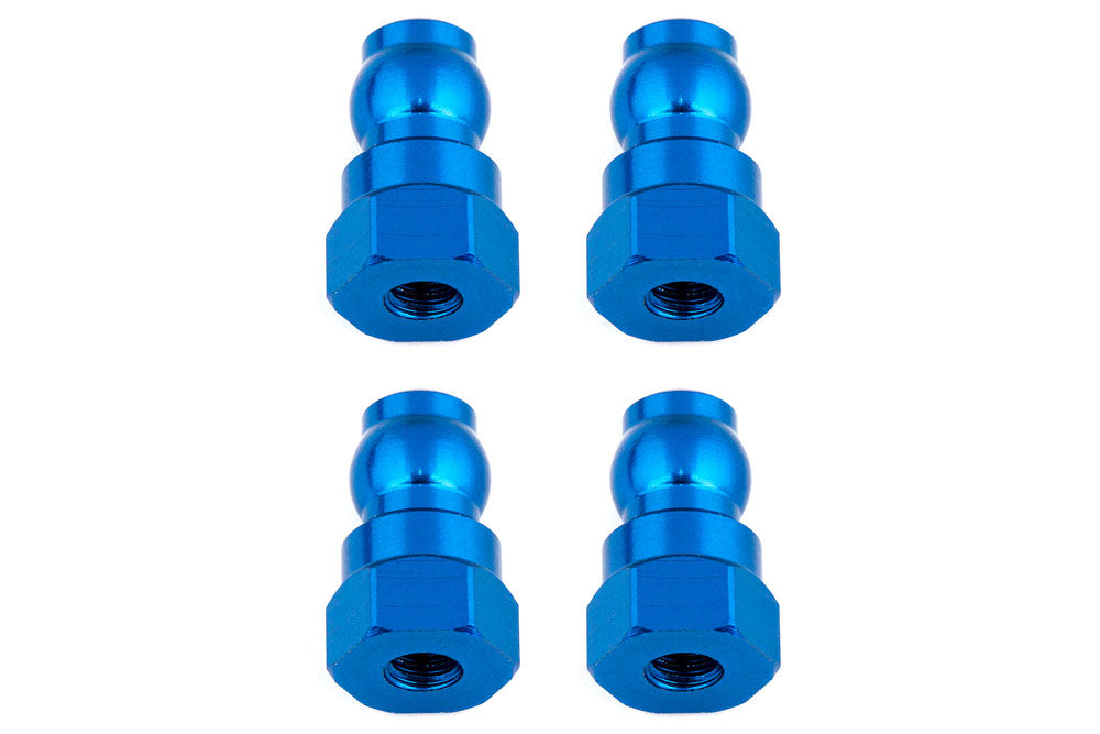 Team Associated Shock Bushings 12Mm Blue Aluminum (4)