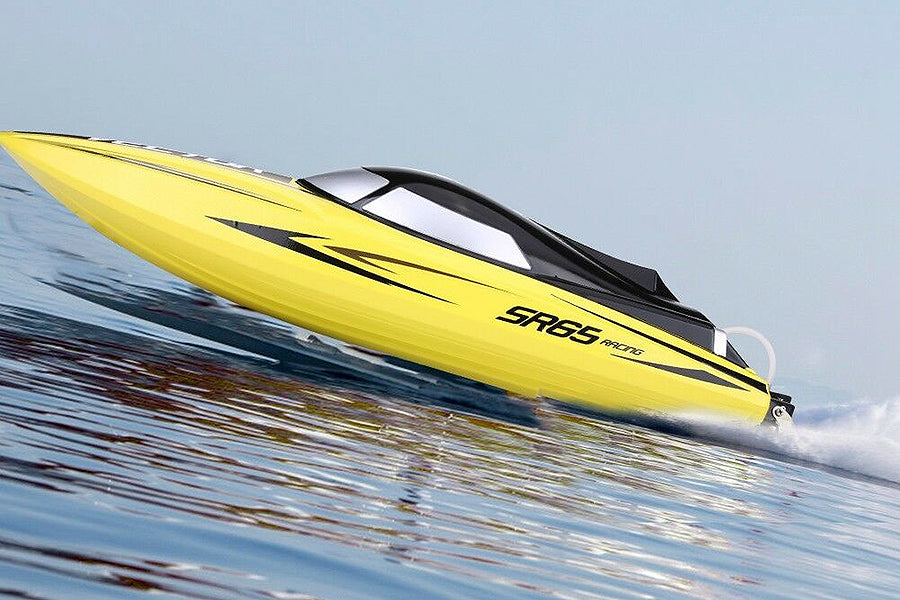 Volantex Racent Vector Sr65Cm Brushless Race Boat Ready to Run Yellow
