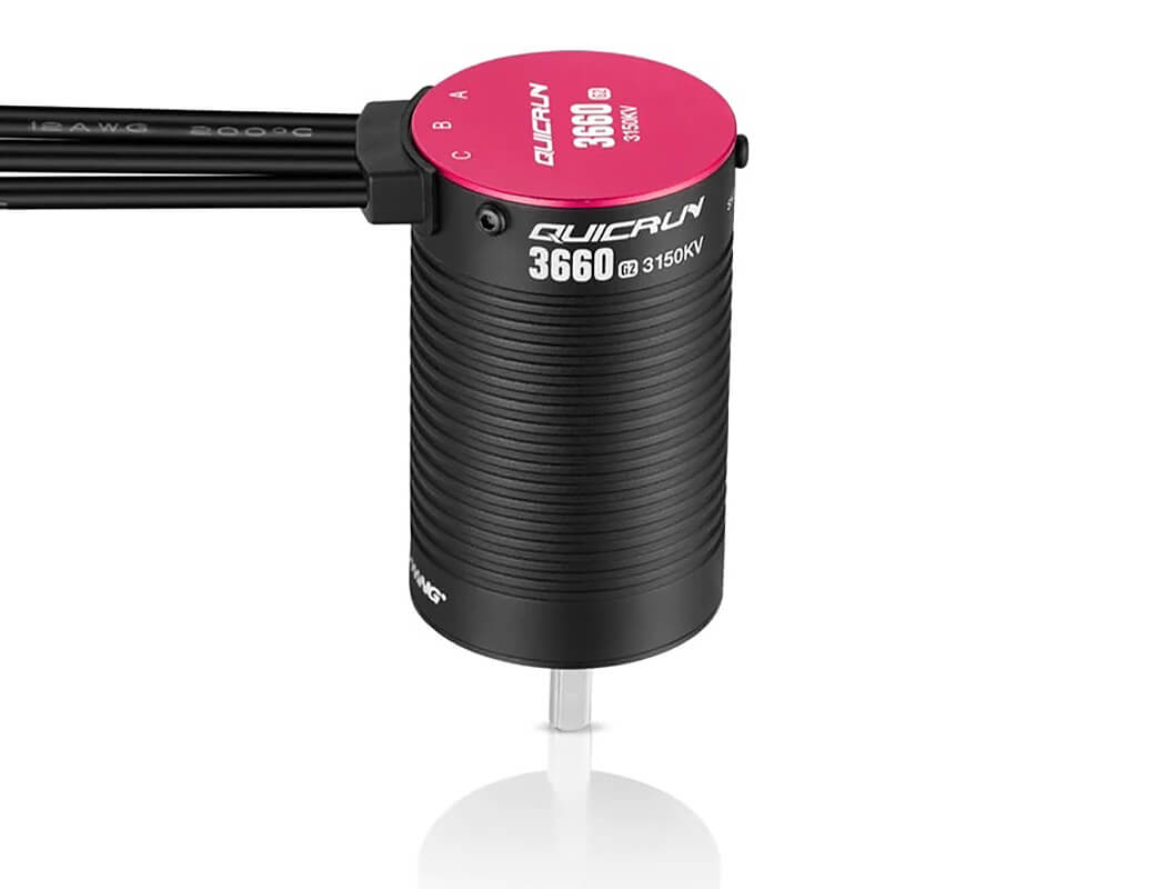HOBBYWING QUICRUN 3660SL 3150KV G2 MOTOR BLACK