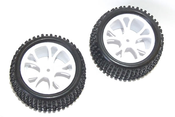 FTX Vantage Rear Buggy Tyre Mounted On Wheels (Pr) - Black FTX6301B