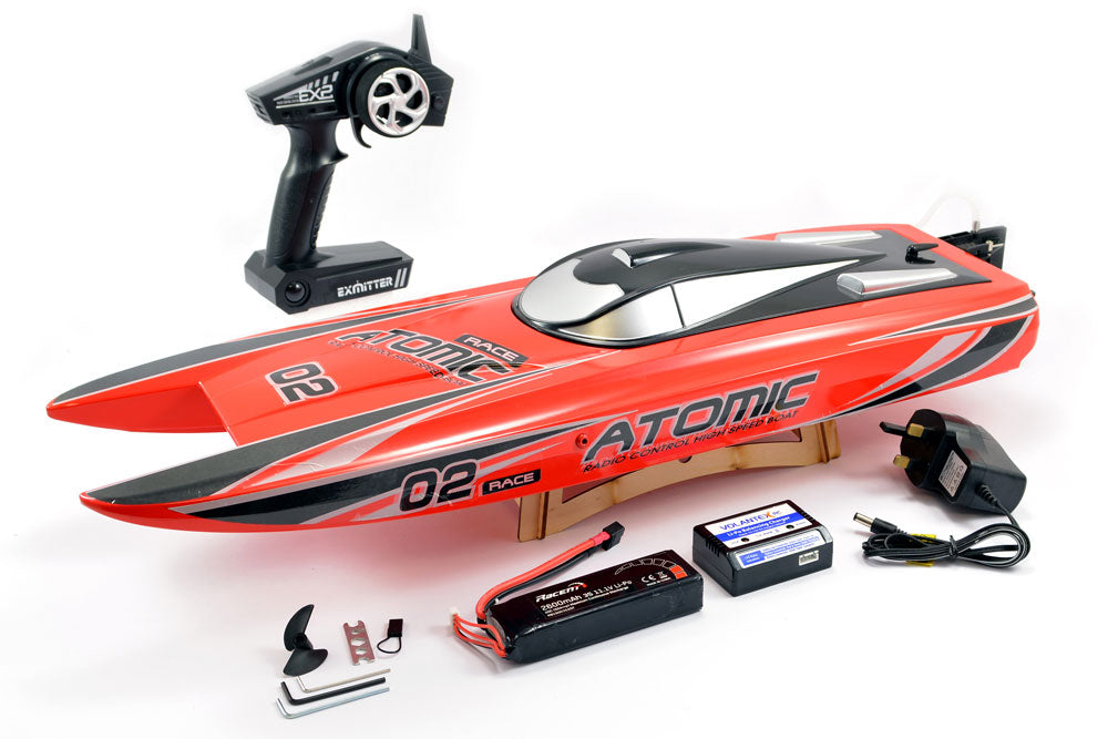 Volantex Racent Atomic 70Cm B/Less Raceboat Combo Ready to Run in Red